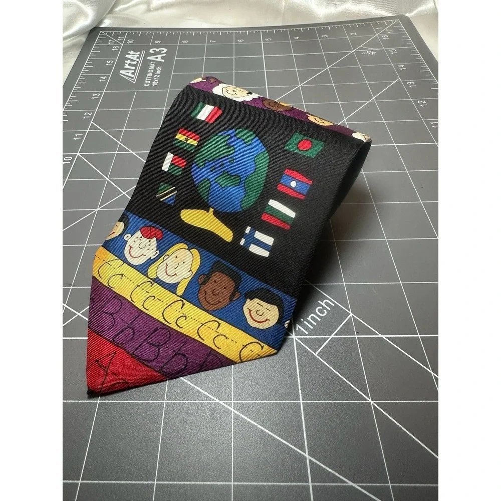 'Save the Children' Tie 100% Silk Men's 56